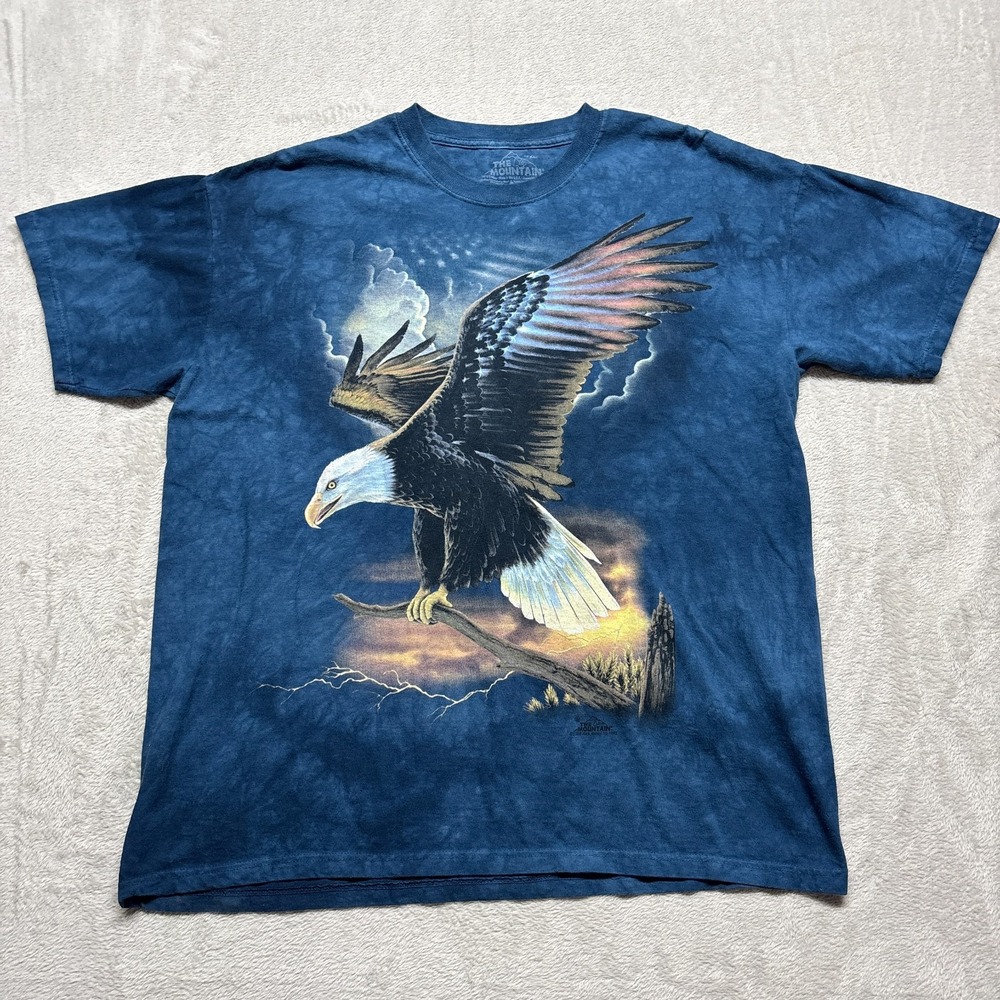 The Mountain USA Bald Eagle T-Shirt Mens XL Rick Kelley 2006 Patriotic‎ READ